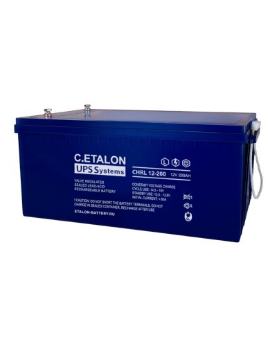C.ETALON CHRL 12-200. Аккумулятор герметичный свинцово-кислотный. ETALON в Рязани