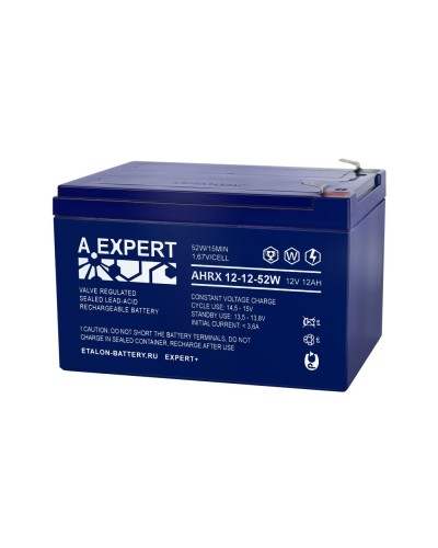 A.EXPERT AHRX 12-12-52W. Аккумулятор герметичный свинцово-кислотный. EXPERT в Рязани