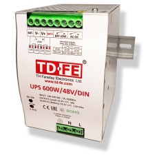 UPS 600W/48V/DIN. Источник вторичного электропитания резервированный. FARADAY