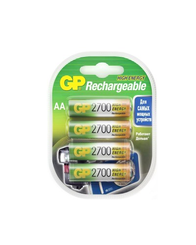 GP 270AAHC AA (GP 270AAHC-2DECRC4), упак. 4 шт.. Перезаряжаемые аккумуляторы. GP Batteries в Рязани