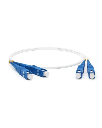 FC-D2-9A1-SC/UR-SC/UR-H-1M-LSZH-WH. Патч-корд волоконно-оптический SC-SC. Hyperline в Рязани