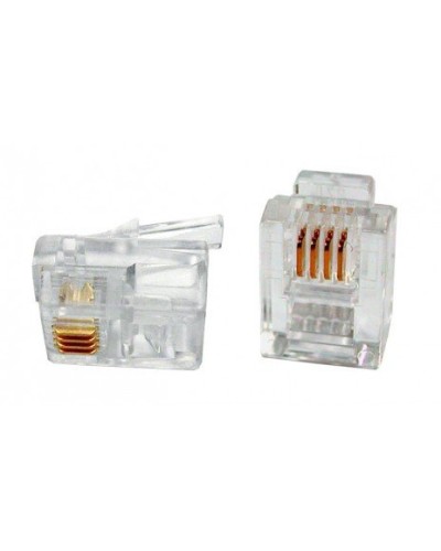 PLUG-6P4C-P-C2-100 (100 шт). Разъем RJ-12. Hyperline в Рязани