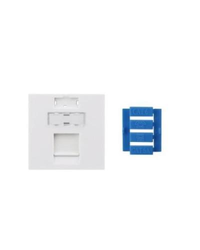 SIP3-1K-M45-45. Вставка 45x45 для 1 модуля Keystone Jack, со шторкой. Hyperline в Рязани