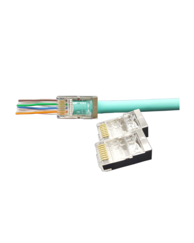 PLEZ-8P8C-U-C6-SH-100 (100 шт). Разъем RJ-45. Hyperline в Рязани