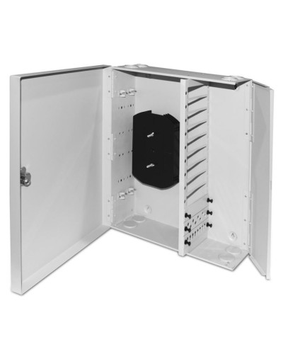 FO-WBX-12xSLT-W140H42-96UN-GY. Кросс оптический настенный. Hyperline в Рязани