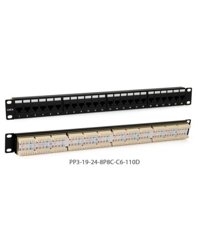 PP3-19-24-8P8C-C6-110D. Патч-панель 19. Hyperline в Рязани