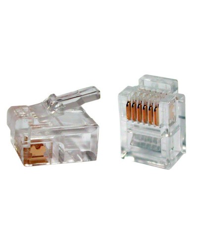 PLUG-6P6C-P-C2-100 (100 шт). Разъем RJ-12. Hyperline в Рязани