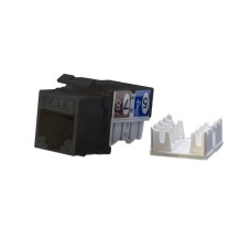 KJ9-8P8C-C6-90-BK. Вставка Keystone Jack RJ-45. Hyperline