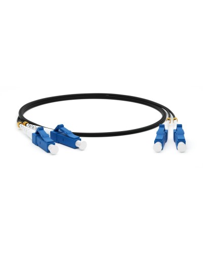 FC-D2-9-LC/UR-LC/UR-H-3M-LSZH-BK. Патч-корд волоконно-оптический одномодовый. Hyperline в Рязани