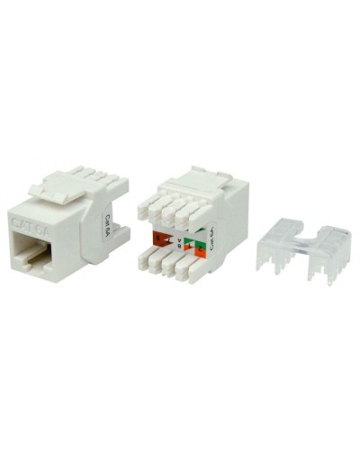 KJ8-8P8C-C6A-180-WH. Вставка Keystone Jack RJ-45. Hyperline в Рязани