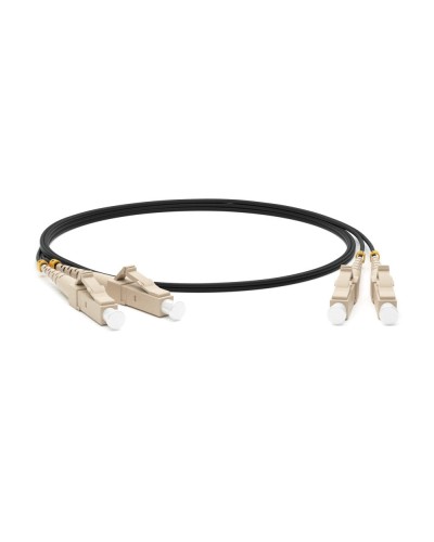 FC-D2-50-LC/PR-LC/PR-H-1M-LSZH-BK. Патч-корд волоконно-оптический многомодовый. Hyperline в Рязани