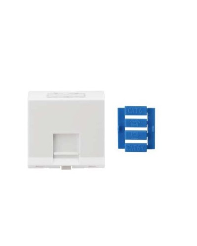 SIP3A-1K-M45-45. Вставка угловая 45x45 для 1 модуля Кeystone Jack, со шторками. Hyperline в Рязани