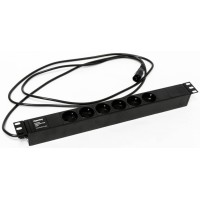 SHE19-6SH-2.5IEC. Блок розеток 19. Hyperline
