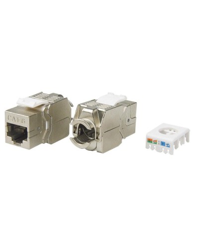 KJ8-8P8C-C6-180-TLS-SH-F-WH. Вставка Keystone Jack RJ-45. Hyperline в Рязани