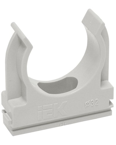 Держатель с защёлкой D20 серый ELASTA (100 шт) (CTA10D-CF20-K41-100). Держатель с защёлкой. IEK в Рязани