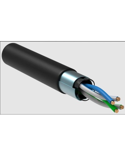 GENERICA F/UTP 5E 24AWG 2PR LDPE 1м черный 305м (BC3-C5E02-339-305-R-G). Кабель «витая пара» (LAN) для структурированных систем связи. IEK в Рязани