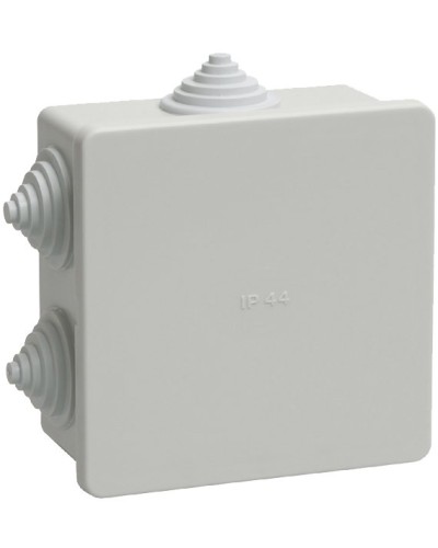 Коробка распаячная КМ41235 85х85х40 открытой проводки IP44 6 гермовводов серая (UKO11-085-085-040-K41-44). Коробка распаячная безгалогенная (HF). IEK в Рязани