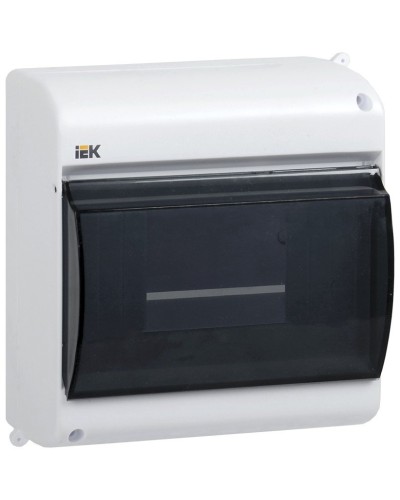 Корпус пластиковый КМПн 2/6 IP30 белый KREPTA 3 (MKP42-N-06-30-09). Щиток модульный с прозрачной дверцей, настенный. IEK в Рязани