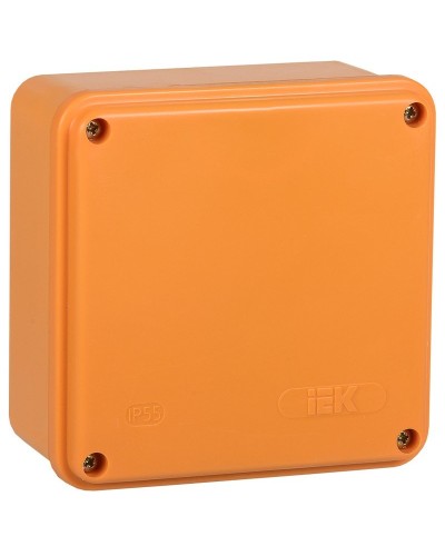 Коробка распаячная огнестойкая ПС 100х100х50 6P 6мм² IP44 гладкие стенки (UKF20-100-100-050-6-6-09). Коробка распаячная огнестойкая безгалогенная (HF). IEK в Рязани