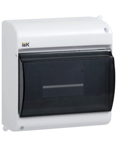 Корпус пластиковый КМПн 2/4 IP30 белый KREPTA 3 (MKP42-N-04-30-12). Щиток модульный с прозрачной дверцей, настенный. IEK в Рязани