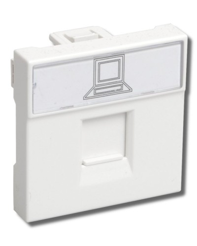 РКИ-20-00-П RJ-45 UTP белая (CKK-40D-RI2-K01). Розетка информационная 2 модуля ПРАЙМЕР. IEK в Рязани