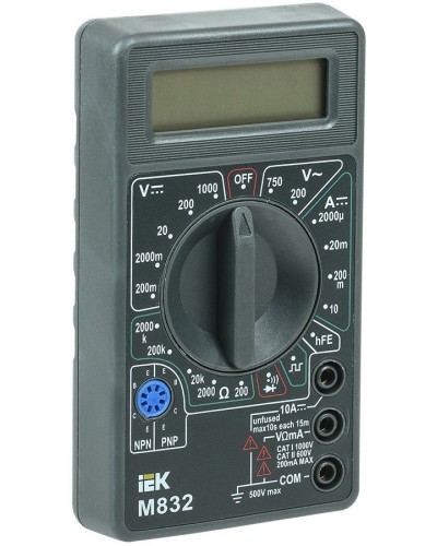 Мультиметр цифровой Universal M832 (TMD-2S-832). Мультиметр цифровой. IEK в Рязани