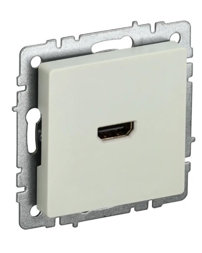 Розетка HDMI РHDMI-0-БрКр бежевый BRITE (BR-H10-K10). Розетка HDMI. IEK в Рязани