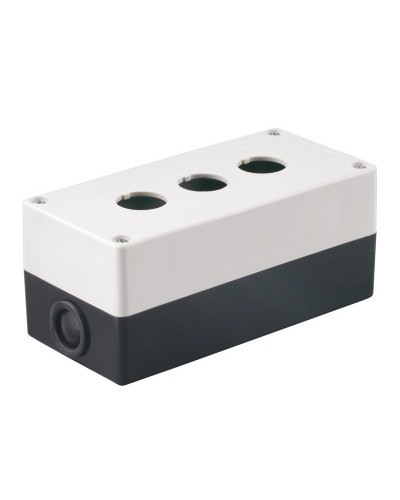 Корпус КП103 для кнопок 3 места белый (BKP10-3-K01). Корпус для кнопочных постов. IEK в Рязани