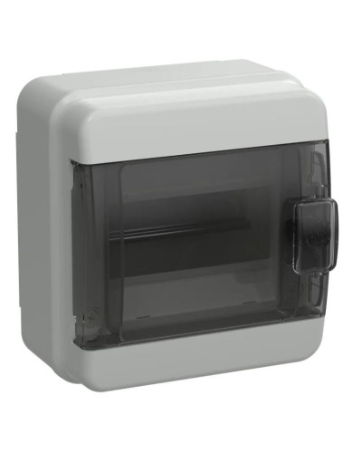 Корпус пластиковый КМПн-6 IP65 TEKFOR (TF5-KP72-N-06-65-K03-K02). Корпус модульный пластиковый черная прозрачная дверь. IEK в Рязани