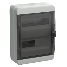 Корпус пластиковый КМПн-24 IP65 TEKFOR (TF5-KP72-N-24-65-K03-K02). Корпус модульный пластиковый черная прозрачная дверь. IEK