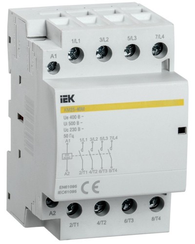 Контактор модульный КМ25-40М AC/DC (MKK21-25-40). Контактор модульный. IEK в Рязани