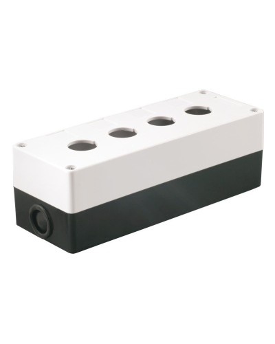 Корпус КП104 для кнопок 4 места белый (BKP10-4-K01). Корпус для кнопочных постов. IEK в Рязани
