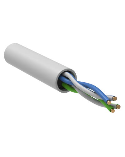 GENERICA U/UTP кат. 5E 24AWG 2 пары LSZH INDOOR белый (BC1-C5E02-128-305-G). Кабель «витая пара» (LAN) для структурированных систем связи. IEK в Рязани