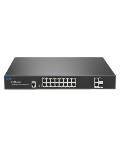 KN-SW1602SFP/M2. Коммутатор с питанием по PoE. KENO в Рязани