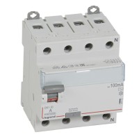 ВДТ DX3 4П 40А AC 100мА N справа (411713). Выключатель дифференциального тока. LegranD