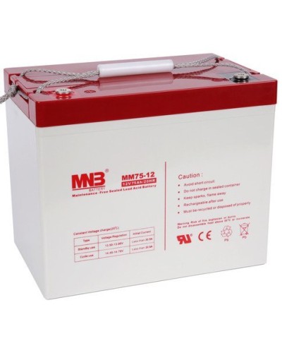 MNB MM 75-12. Аккумулятор герметичный свинцово-кислотный. MNB в Рязани