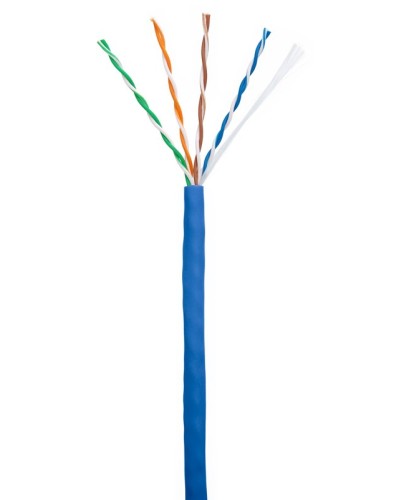 U/UTP 4pair, Cat5e, In, PVC (CCA-UU004-5E-PVC-BL). Кабель «витая пара» (LAN) для структурированных систем связи. NETLAN в Рязани