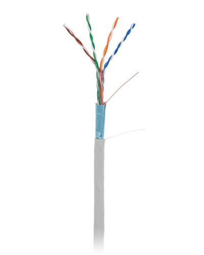 F/UTP 4pair, Cat5e, In,PVC (EC-UF004-5E-PVC-GY-1). Кабель «витая пара» (LAN) для структурированных систем связи. NETLAN в Рязани