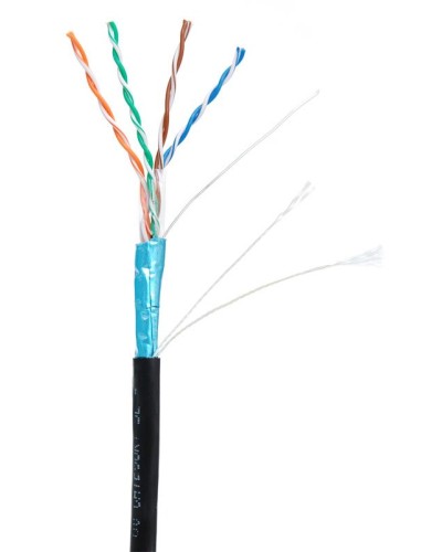 F/UTP 4pair, Cat5e, Out, PE (EC-UF004-5E-PE-BK-1). Кабель «витая пара» (LAN) для структурированных систем связи. NETLAN в Рязани