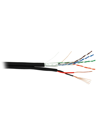 F/UTP 4pair, Cat5e, Out, PVC+PWR (EC-UF004-5E-PC075-PE-BK). Кабель «витая пара» (LAN) для структурированных систем связи. NETLAN в Рязани