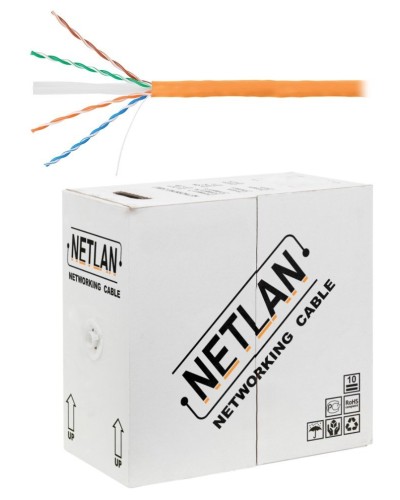 U/UTP 4pair, Cat6, Solid, In, LSZH (EC-UU004-6-LSZH-OR). Кабель «витая пара» (LAN) для структурированных систем связи. NETLAN в Рязани