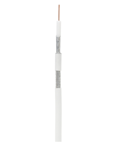 RG-6 CCS, In, PVC (UEC-C2-32123A-WT-1). Кабель коаксиальный омедненный. NETLAN в Рязани