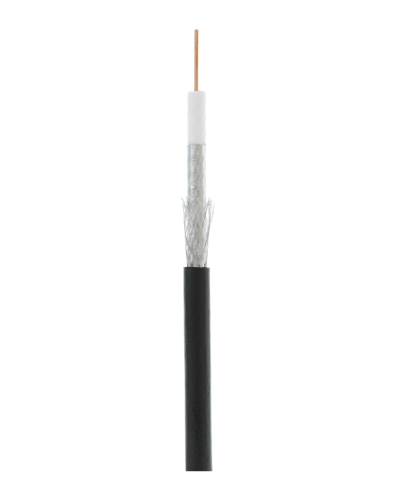 RG-6 CCS, Out, PE (EC-C2-32123B-BK-3). Кабель коаксиальный омедненный. NETLAN в Рязани