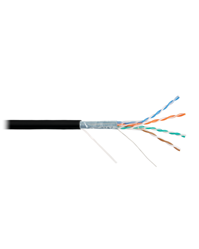 F/UTP 4pair, Cat5e, Solid, Out, PVC (NMC 9200B-BK). Кабель «витая пара» (LAN) для структурированных систем связи. NIKOMAX в Рязани