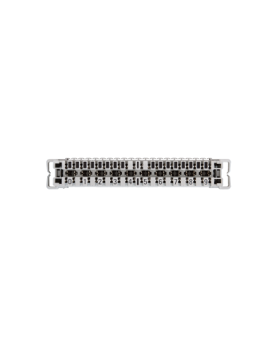 NMC-PL10-CU-10 (10 шт). Плинт неразмыкаемый, (0...9), крепление под кронштейн и круглые направляющие. NIKOMAX в Рязани