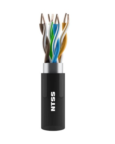 NTSS-OUT-UTP4-5Е-PE-BL кат.5E UTP 4 пары 24AWG PE внешний 305м черный. Кабель «витая пара» (LAN) для структурированных систем связи. NTSS в Рязани