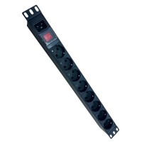 NTSS-PDU-DA2031 гор.размещ. 8xSchuko базовые 16A C20. Блок розеток 19. NTSS