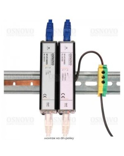 SP-IP/1000D. Устройство грозозащиты цепей Ethernet. OSNOVO в Рязани