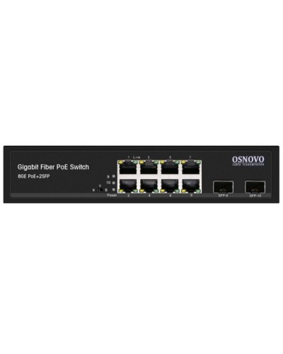 SW-80802(150W). Промышленный PoE коммутатор Gigabit Ethernet на 10 портов. OSNOVO в Рязани