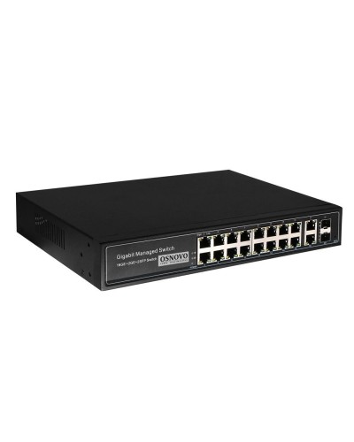 SW-8182/L(300W). Коммутатор 16-портовый  Gigabit Ethernet с PoE. OSNOVO в Рязани